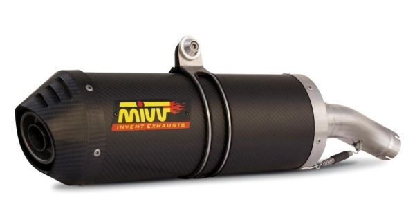 Mivv SPORT Schalldämpfer OVAL SLIP-ON Carbon Cap für KAWASAKI Z 750 BJ 2007 > 2014 (K.018.LEC)
