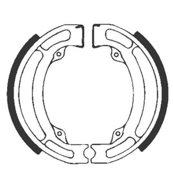 Bremsbacken für Trommelbremse EBC mit Federn Typ S604 (681049)