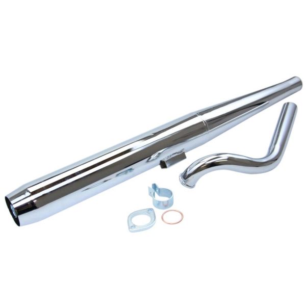 Silencieux moto universel en aluminium type flute