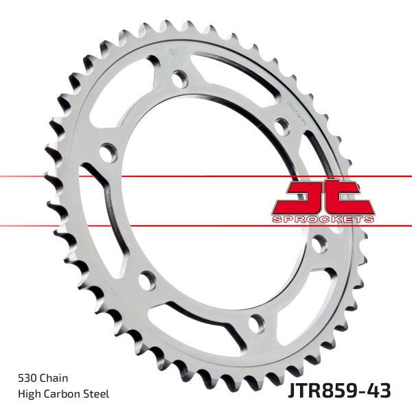 Kettenrad hinten 43 Zähne 530er Teilung z. B. für Yamaha FZS 600 H Fazer (163444)