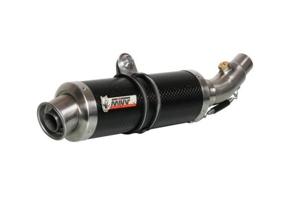Mivv SPORT Schalldämpfer GP Komplettanlage 1x1 Carbon für KTM 390 DUKE BJ 2013 > 2016 (KT.012.L2S)