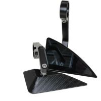 2x Motorrad Spiegel Lenkerendenspiegel Alu CNC schwarz universal (163986) 2x Motorrad Spiegel Lenkerendenspiegel Alu CNC schwarz universal (163986)