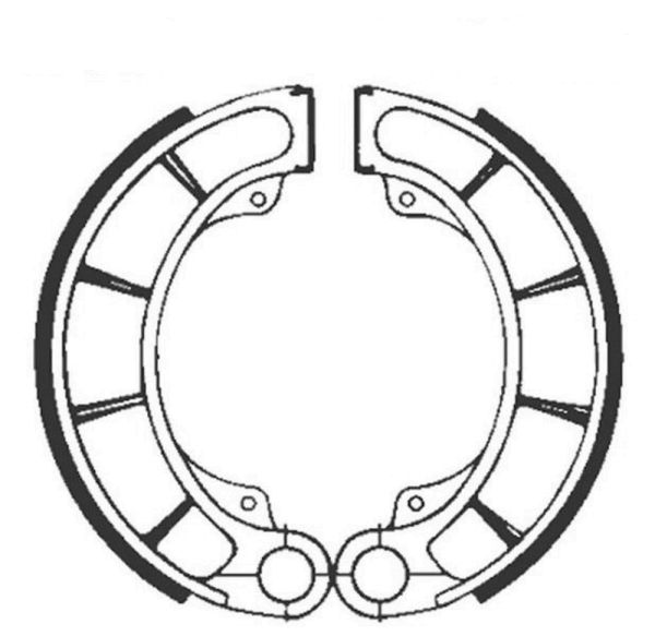 Bremsbacken für Trommelbremse EBC mit Federn Typ H351 (681005)