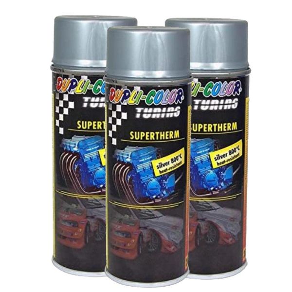 Duplicolor Supertherm silver 800°C 3x 400 ml. - hitzebeständiges Lackspray (DU1917703_24041710143844)