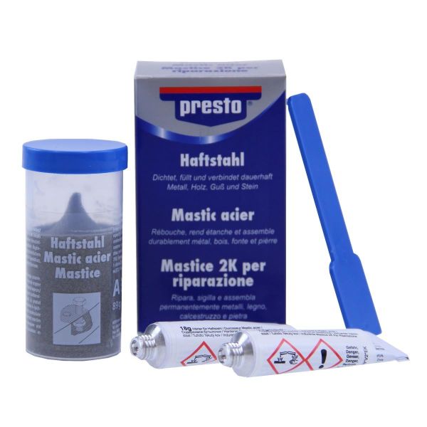 Presto Haftstahl Metallkleber (Flüssig Alu) 125g (101508)