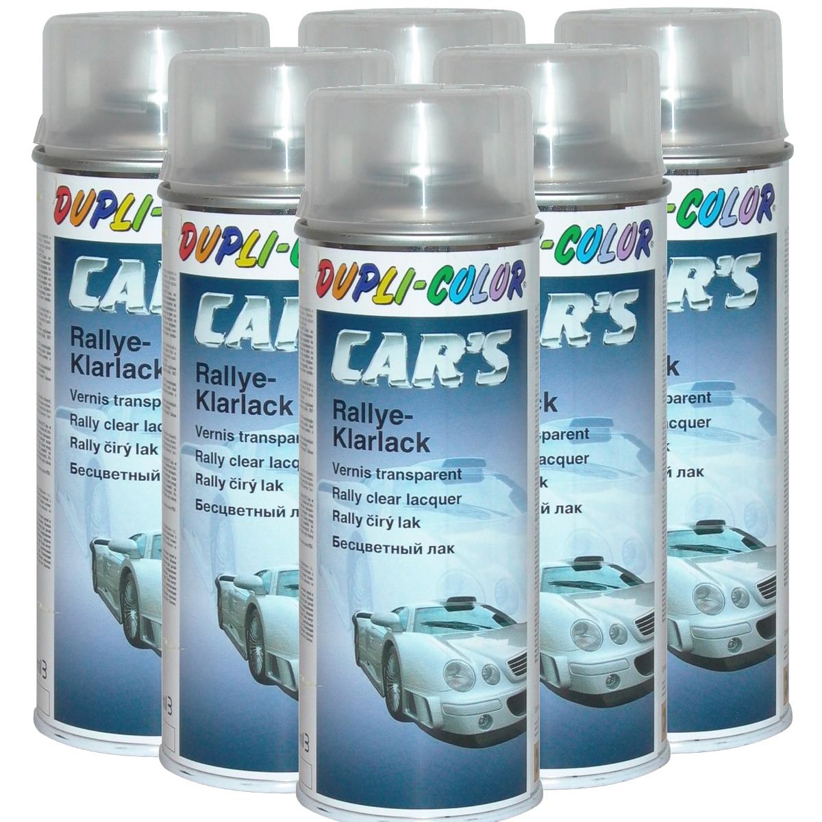 Duplicolor Car's Rallye Lack vernis brillant 6x 400 ml., Peintures & vernis, Matériel de peinture, Entretien, Huiles & Liquides