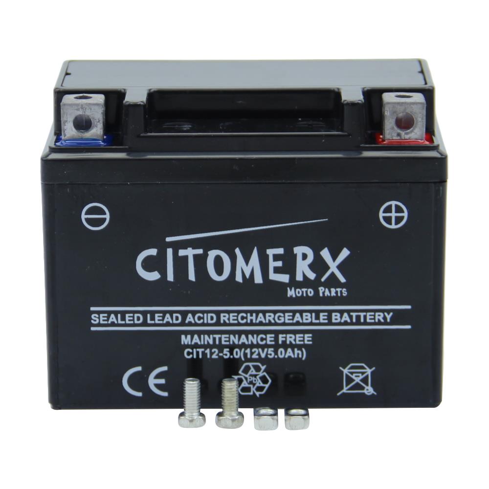 Rollerbatterie Gel-Batterie 12V 5AH für REX RS 250 450 460 500 600 700 750  900, 12 Volt Gelbatterien, Gelbatterien, Batterien