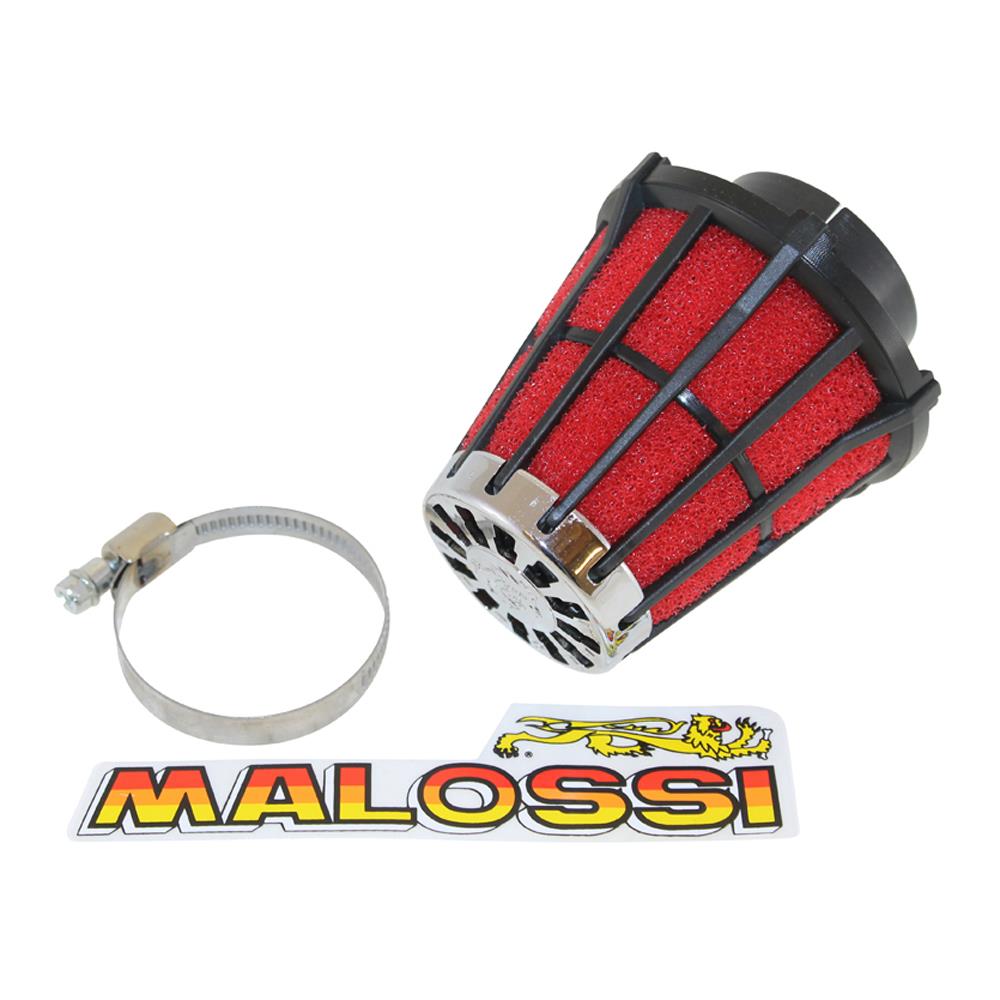 Filtre à air Malossi race E5 30°, 44mm pour Mikuni VM 24-28 noir rouge, AIR  TEC 1 50 AC ANNÉE 06-10, Adly/Herchee, Modèles