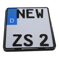Kennzeichenhalter Motorrad 180 x 200mm Nummernschildhalter Kennzeichenträger schwarz Halterung (164898) Kennzeichenhalter Motorrad 180 x 200mm Nummernschildhalter Kennzeichenträger schwarz Halterung (164898)