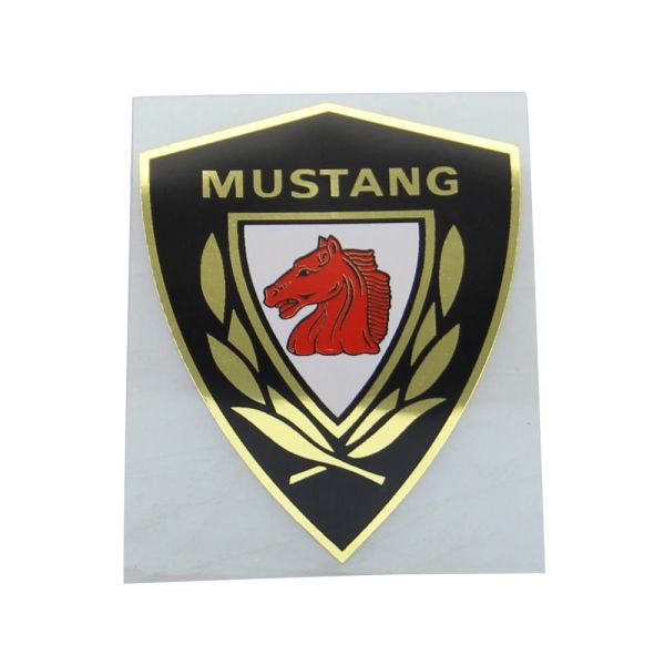 Aufkleber Tank "Logo & Lorbeer" 55x75 mm für Mustang Cross Special TT Super Rocket (187109)