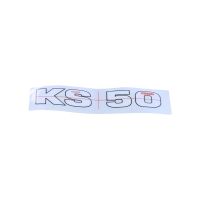 Aufkleber "KS 50" 130 x 25 mm für Zündapp KS50 (517-10.250-1) Aufkleber "KS 50" 130 x 25 mm für Zündapp KS50 (517-10.250-1)