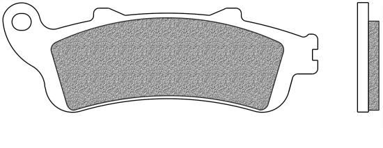 Bremsbeläge vorne organische Version Typ FD.0253 für Honda CB 1100 Hornet, CBR 1100, FES 125, NTV, S (700253)