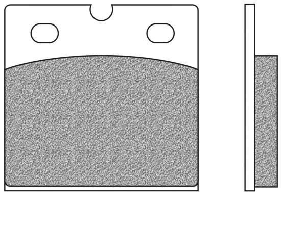 Bremsbeläge vorne organische Version Typ FD.0013 für BMW K 100, K 75, R 100, R 80, R 65  Ducati 1000 (700013)