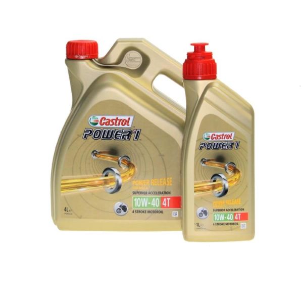 5 Liter Motoröl Castrol SAE 10W-40 Power 1 Racing 4T synthetisch (163807)