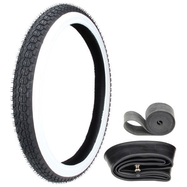 Reifen Weißwand Citomerx H-675 2.25-19 (2 1/4 x 19 - 23 x 2,25) 41J TT + Schlauch + Felgenband (166996s2)