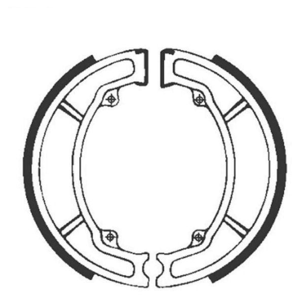 Bremsbacken für Trommelbremse EBC ohne Federn Typ 820 (681012)