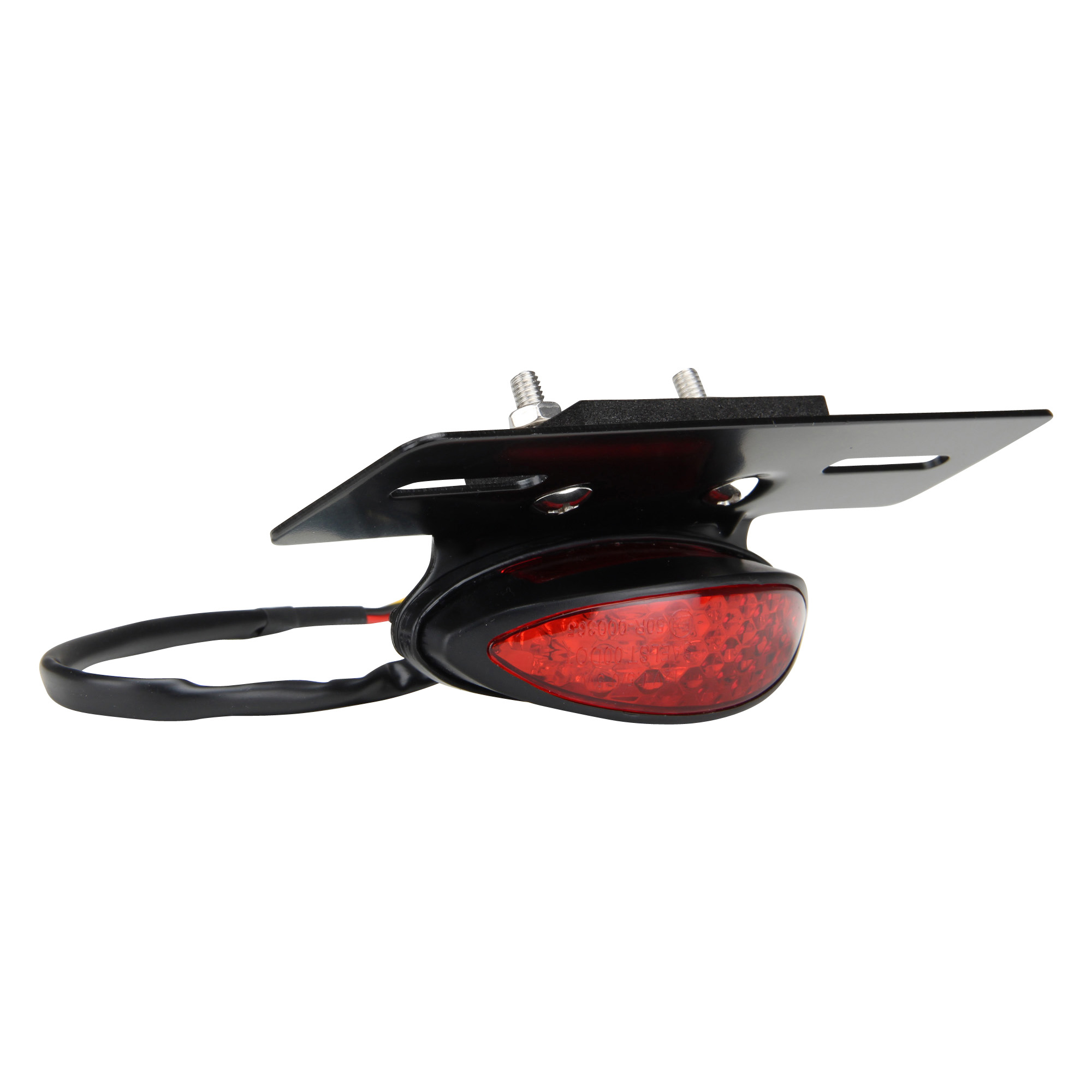 LED Rücklicht Bremslicht Rot Kennzeichenleuchte Belt schwarz f Motorrad Suzuki 