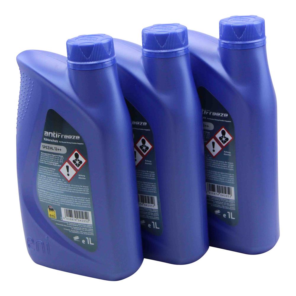 3x 1 Liter Kühlflüssigkeit Kühlmittel Kühler Frostschutz Blau für Motorrad