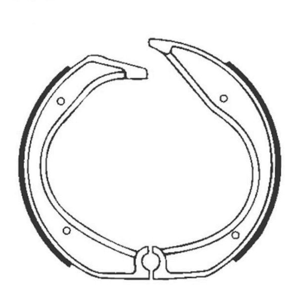 Bremsbacken für Trommelbremse EBC ohne Federn Typ 861 (681109)