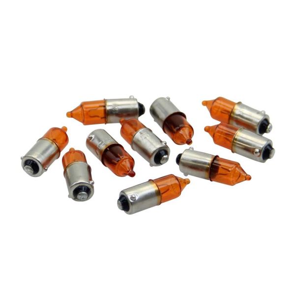 10x Blinker Birne Glühlampe Mini Ba9s 12V 23W orange (16771710)