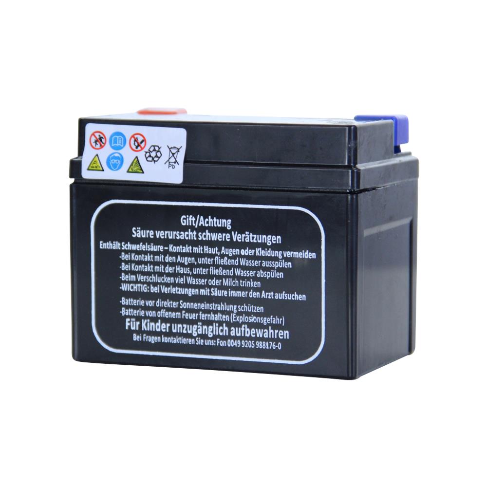 Batterie, Rollerbatterie Gel-Batterie 12V 5AH YB4L-B, YTX4L-BS