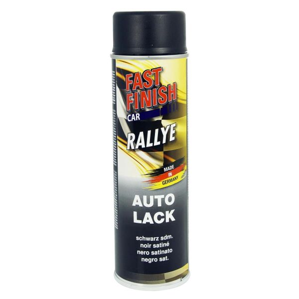 Fast Finish Rallye Lack schwarz seidenmatt 500 ml.