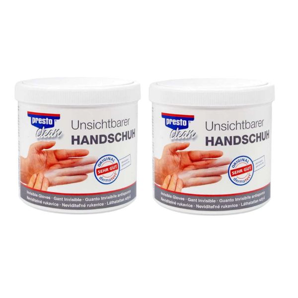 Presto Clean unsichtbarer Handschuh 2x 650 ml. - Hautschutzcreme (PR6040452)