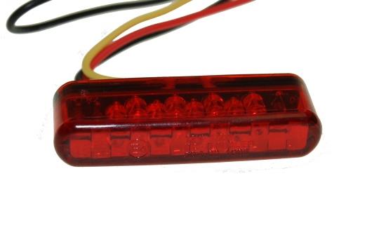 LED Mini Rücklicht für Motorrad, Quad, Roller mit Bremslichtfunktion &  E-Nummer, LED Rück-/Kennzeichenleuchten, Rückleuchten &  Kennzeichenleuchten, Beleuchtung, Universalteile