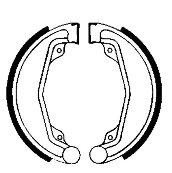 Bremsbacken für Trommelbremse EBC mit Federn Typ H309 (681037)