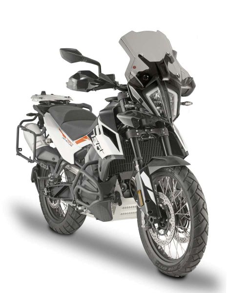 Givi Windschild 7710DG getönt, 350 mm x 460 mm, mit ABE für verschiedene KTM Modelle (7710DG)