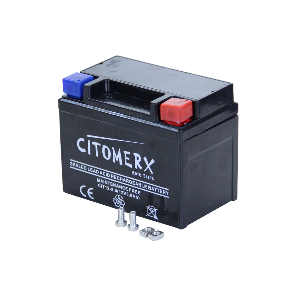 Gel-Batterie CIT YTX4L, 12 V 3 Ah, Pluspol rechts, DIN 50314