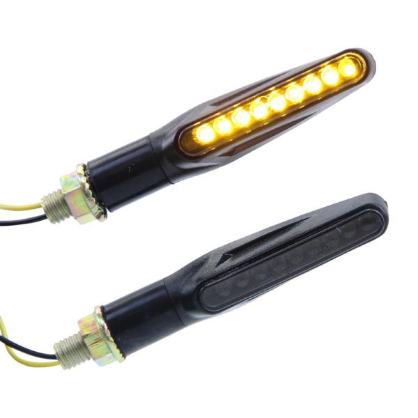 Motorrad LED Blinker Shark schwarz klar (165717)