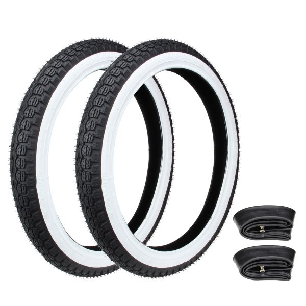 2x Reifen Weißwand CIT H-675 2.25-16 (2 1/4 x 16) 38J TT + Schlauch (1616302s1)