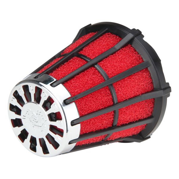 Malossi air filter RED filter E5 with Ø 38 for carburetor PHBL 20÷25 with  black grid structure, Air Filter & Air Filter Cartridge, Maintenance  parts, Scooter engine parts