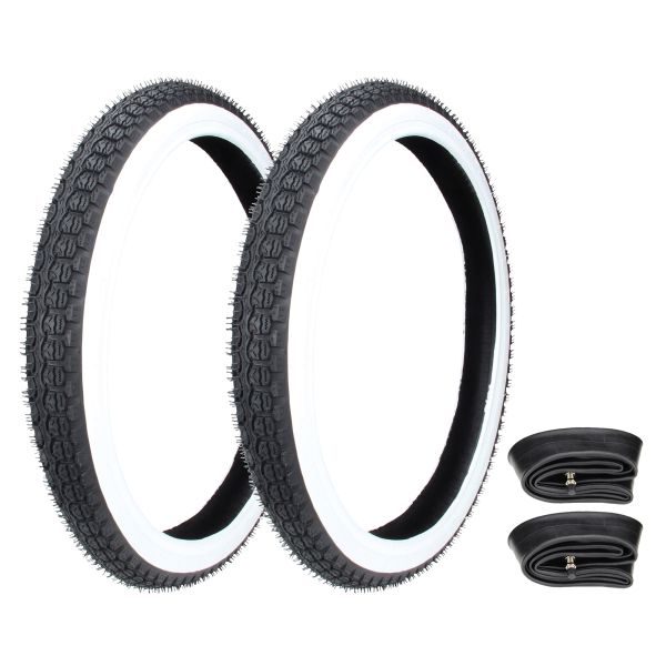 2x Reifen Weißwand Citomerx H-675 2.25-19 (2 1/4 x 19 - 23 x 2,25) 41J TT + Schlauch (1669962s1)