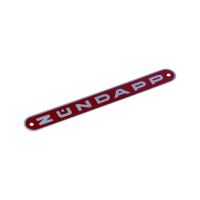 Schriftzug Emblem "Zündapp" Sitzbank hinten rot/silber für Zündapp (433-23.141-rot) Schriftzug Emblem "Zündapp" Sitzbank hinten rot/silber für Zündapp (433-23.141-rot)