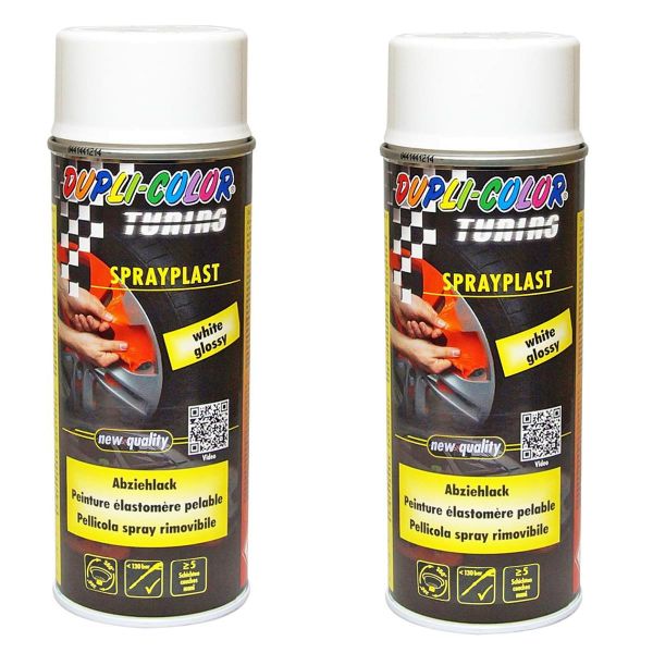 Duplicolor Sprayplast - Sprühfolie weiß seidenglanz 2x 400 ml. (DU3880572_24042414451170)