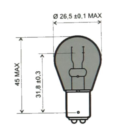 SET 2x Glühlampe Glühbirne Leuchtmittel 2-Faden BAY15D P21/5W 12V